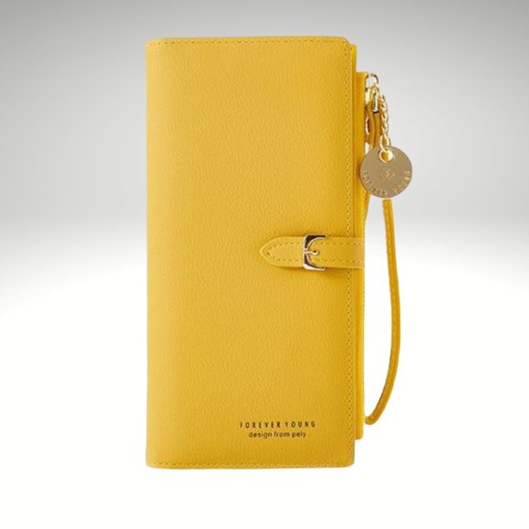 Forever Young Handbags - FOREVER YOUNG 'Golden Leather' DESIGNER CLUTCH